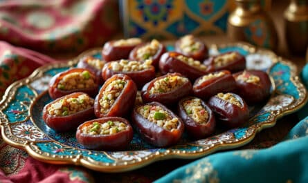 découvrez la recette des dattes fourrées maison, une douceur exquise qui puise son inspiration dans les riches traditions orientales. parfaites pour un en-cas savoureux ou un dessert raffiné, ces délicieuses bouchées sauront ravir vos papilles et apporter une touche d'exotisme à vos moments de partage.