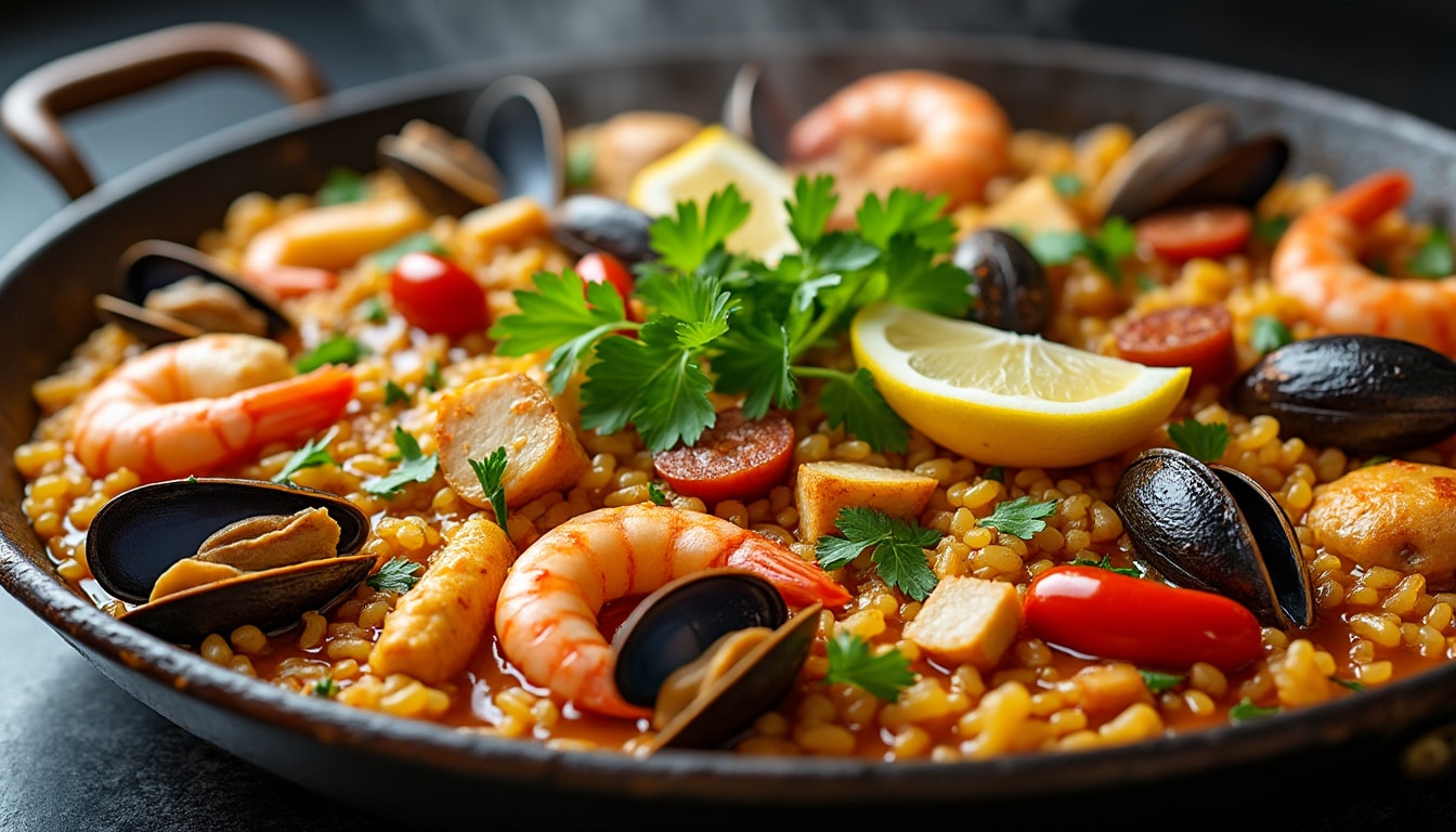 découvrez comment préparer une délicieuse paëlla aux fruits de mer et chorizo pour un festin espagnol inoubliable à domicile. suivez nos conseils et recettes étape par étape pour régaler vos invités avec ce plat emblématique de la cuisine méditerranéenne.