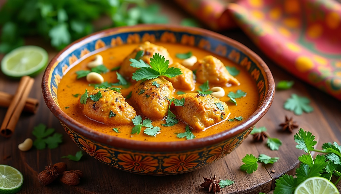 découvrez comment préparer un délicieux poulet korma maison facilement grâce à cette recette simple. apprenez les secrets de ce classique indien et régalez vos proches avec des saveurs authentiques et réconfortantes.