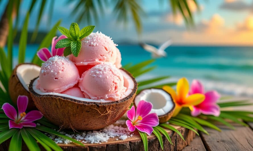 Recette de sorbet coco guadeloupéen : fraicheur exotique sans sorbetière