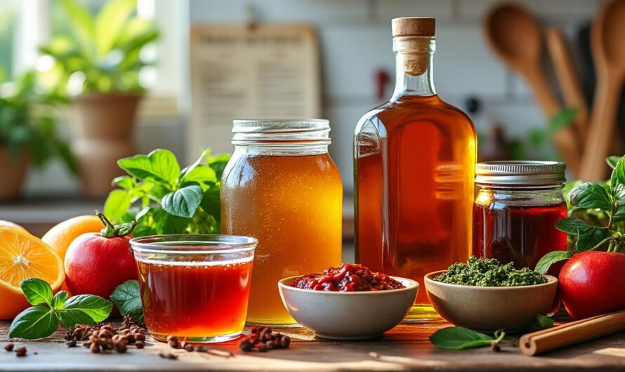 Secrets de conservation pour sirop, rhum et sauces maison faites main