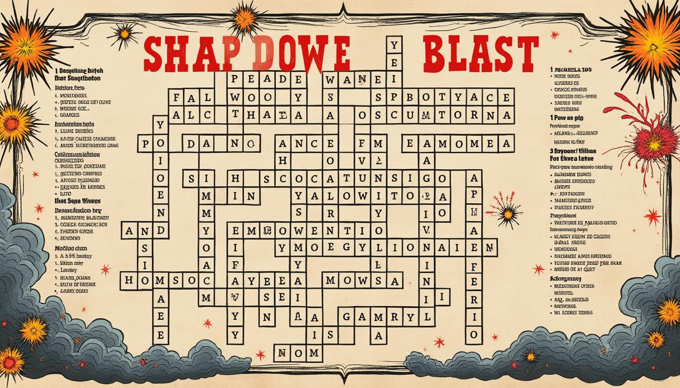 découvrez la définition de l'artifice de dynamite dans nos mots fléchés pour enrichir votre vocabulaire et réussir vos jeux de lettres.