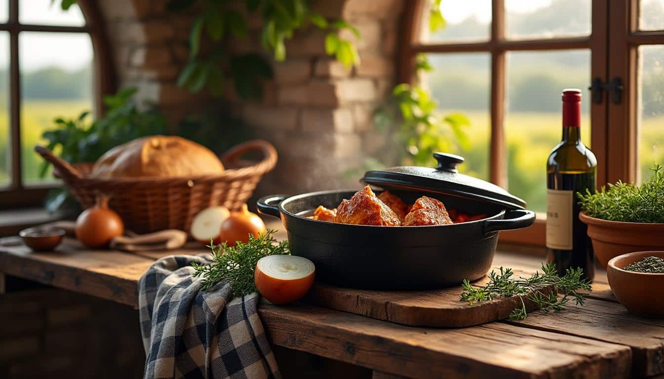 découvrez les secrets d'une cuisson fondante des joues de porc confites au cidre, pour un plat savoureux et tendre qui ravira vos papilles.