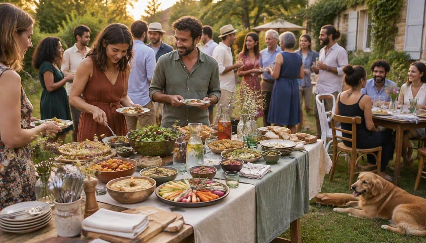 découvrez comment organiser un apéro zéro déchet pour 30 personnes, sans vaisselle jetable ni location, avec des astuces simples et conviviales.
