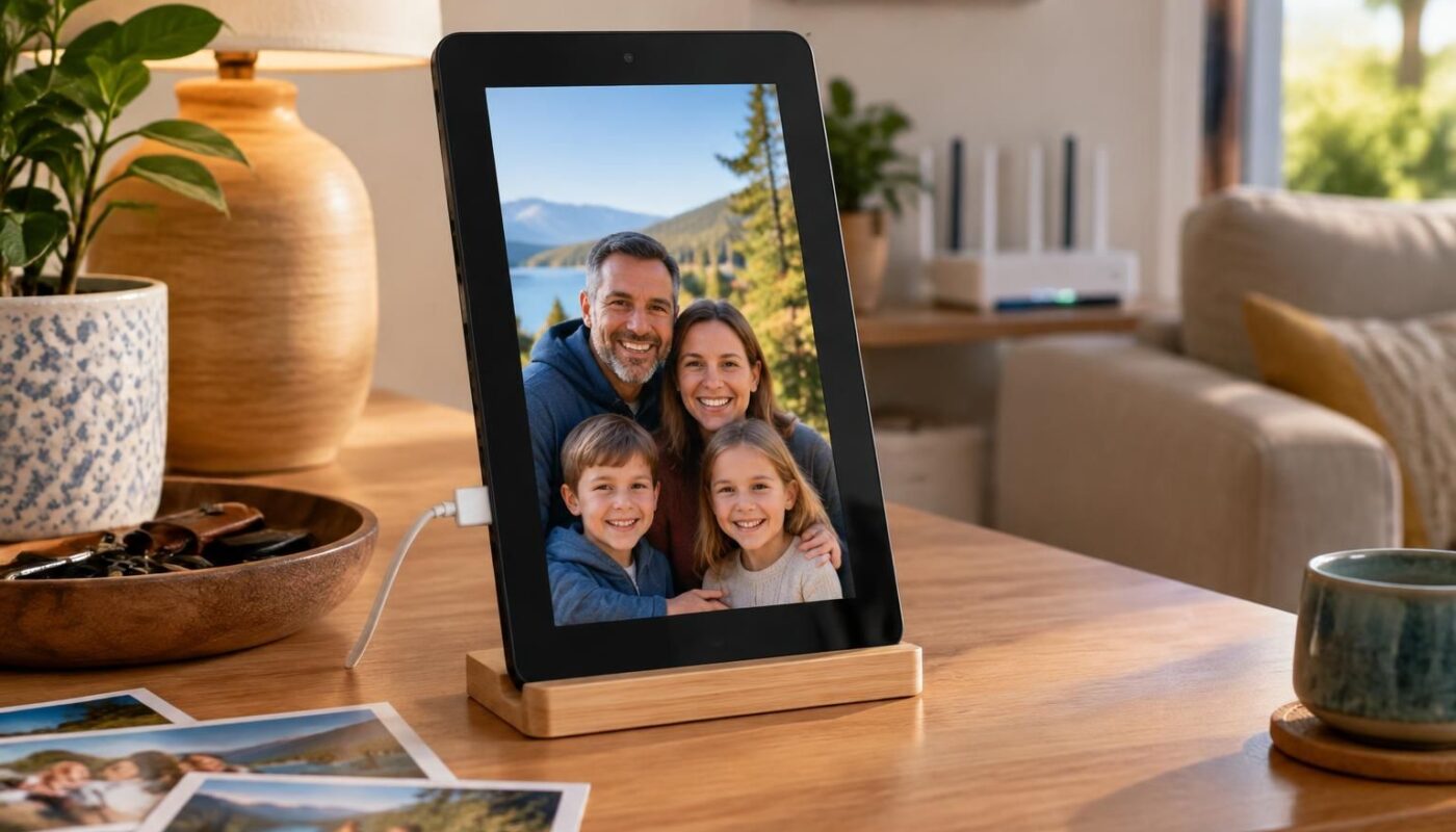 transformez votre vieille tablette android en cadre photo connecté grâce à des solutions simples et gratuites, sans application payante.