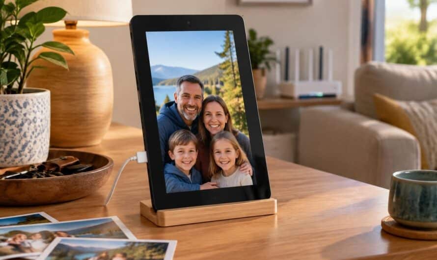 Transformer une vieille tablette Android en cadre photo connecté sans application payante