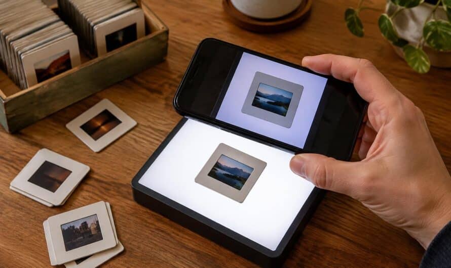 Numériser des diapositives anciennes avec un simple smartphone