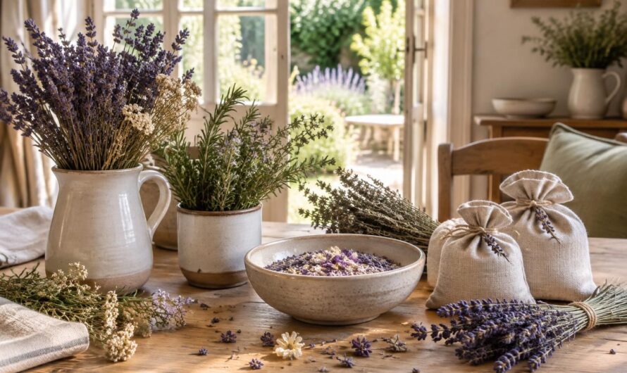 Parfumer sa maison naturellement avec des plantes séchées du jardin