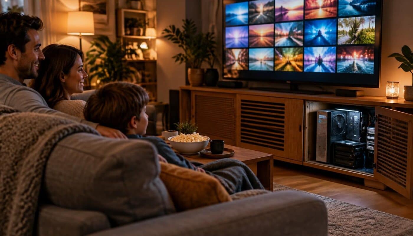 transformez un vieux pc en serveur multimédia familial silencieux pour diffuser facilement films, séries et musique sur tous vos appareils.