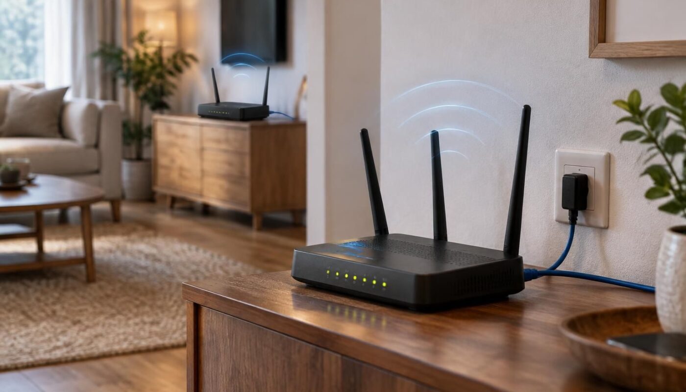 transformez votre ancienne box internet en répéteur wi-fi pour étendre la couverture réseau et améliorer le signal dans toute la maison.